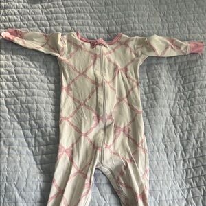 Pink and White Kids One Piece